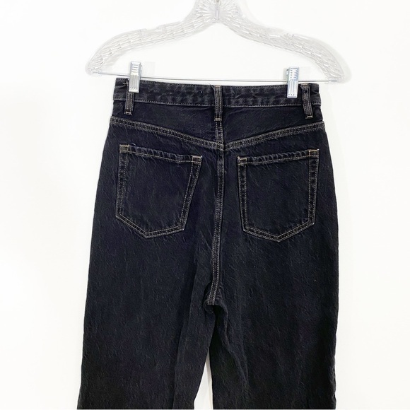 Pacsun 27 90s Boyfriend High Rise Jeans Blue Black Two Tone Paneled Straight Leg - Picture 7 of 12